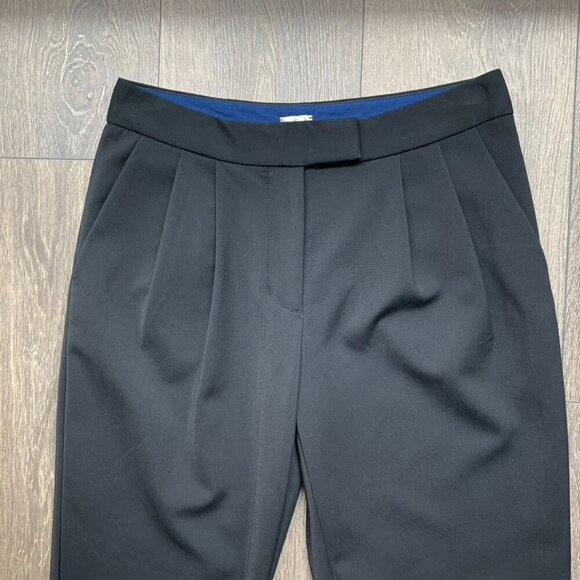 Aritzia Wilfred Pants Trousers Straight leg zipper ankle pleated Black Size 0 - Picture 4 of 15